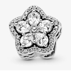 Silver Floral Sparkle Ring